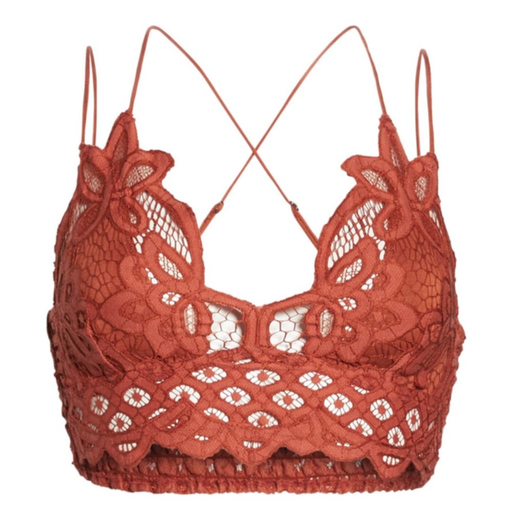 Last One! Free People Adella Bralette in Copper - Picture 7 of 9